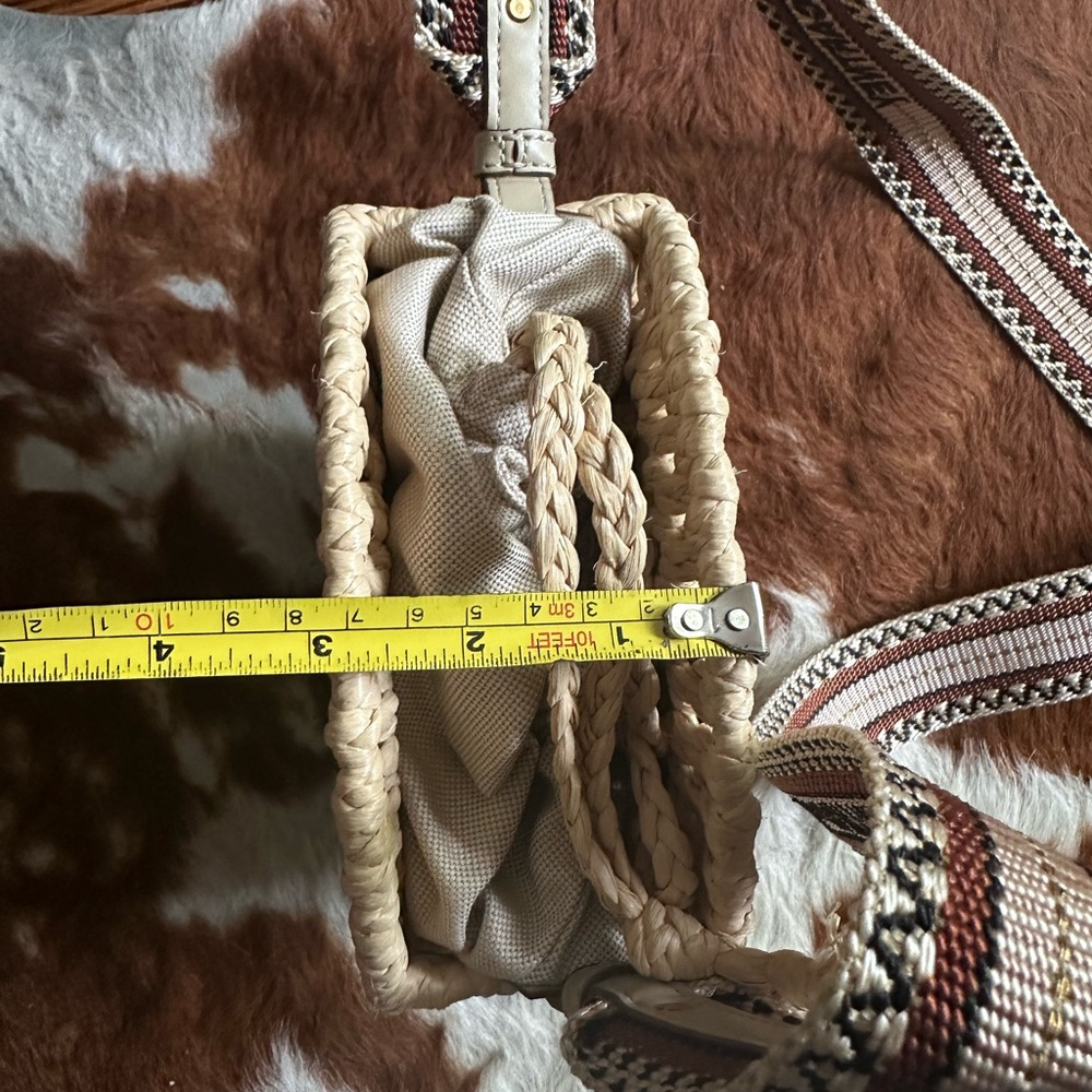 Stella McCartney Natural Woven Round Crossbody Bag, Excellent Used Condition - Picture 10 of 10